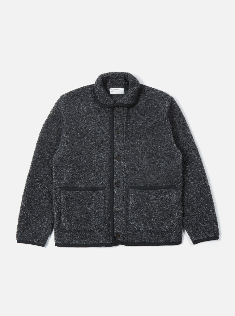 Universal Works ユニバーサルワークス Lancaster Jacket In Charcoal Shakespeare Fleece