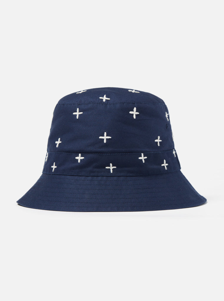 Universal Works ユニバーサルワークス Bucket Hat In Navy Fine Twill