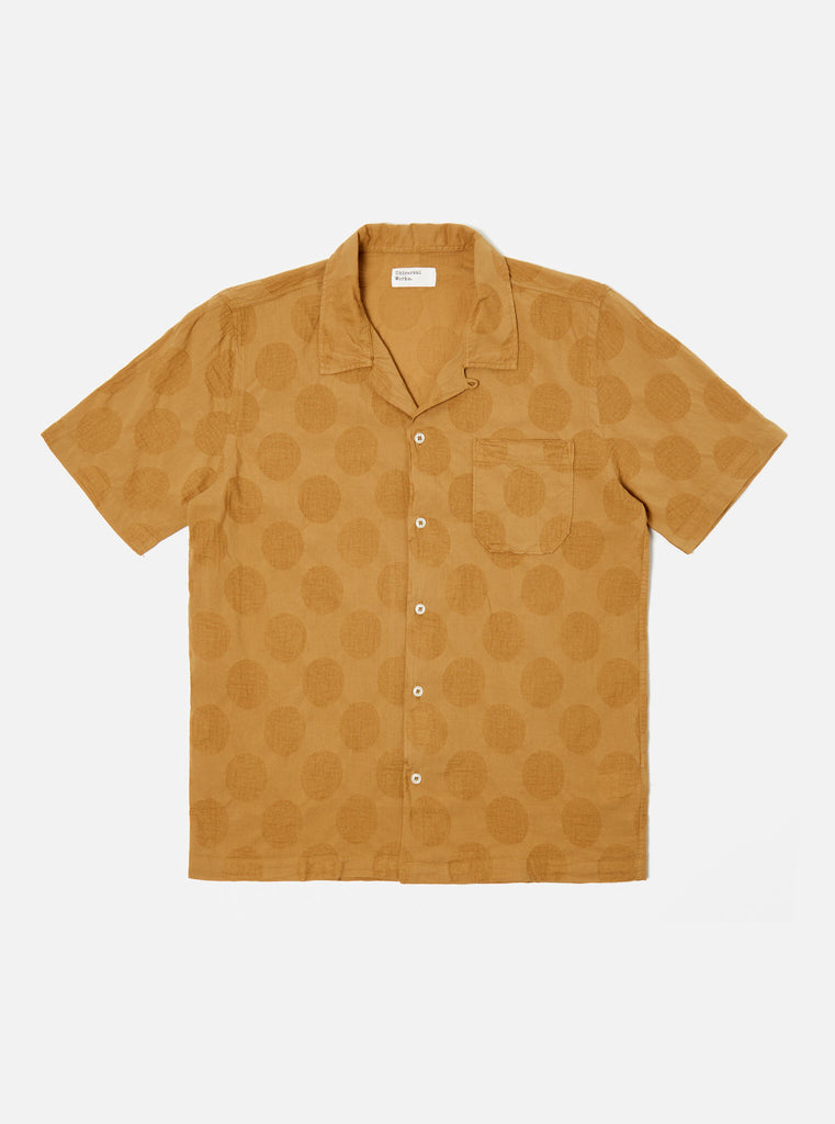 Universal Works ユニバーサルワークス Road Shirt In Cumin Dot Cotton