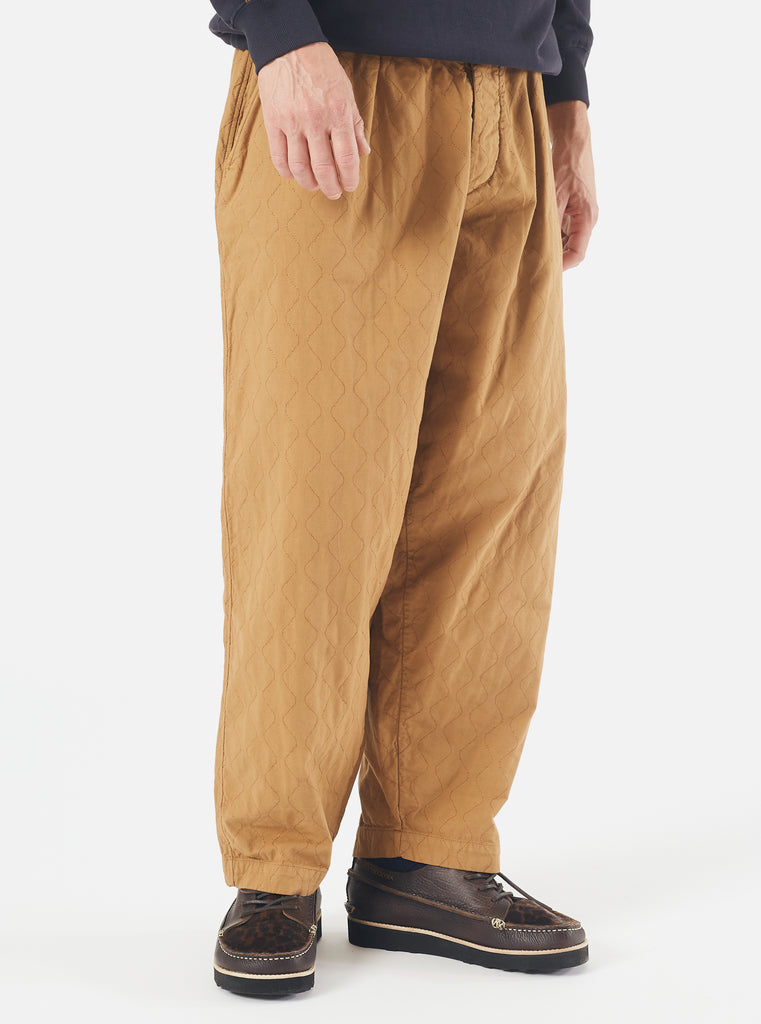 ユニバーサルワークス Universal Works Quilted Oxford Pant In Cumin Cotton