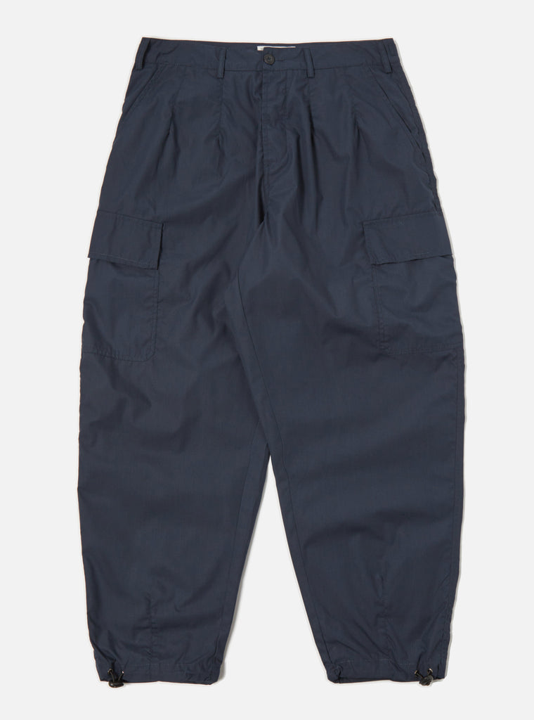 ユニバーサルワークス Loose Cargo Pant In Navy Recycled Poly Tech