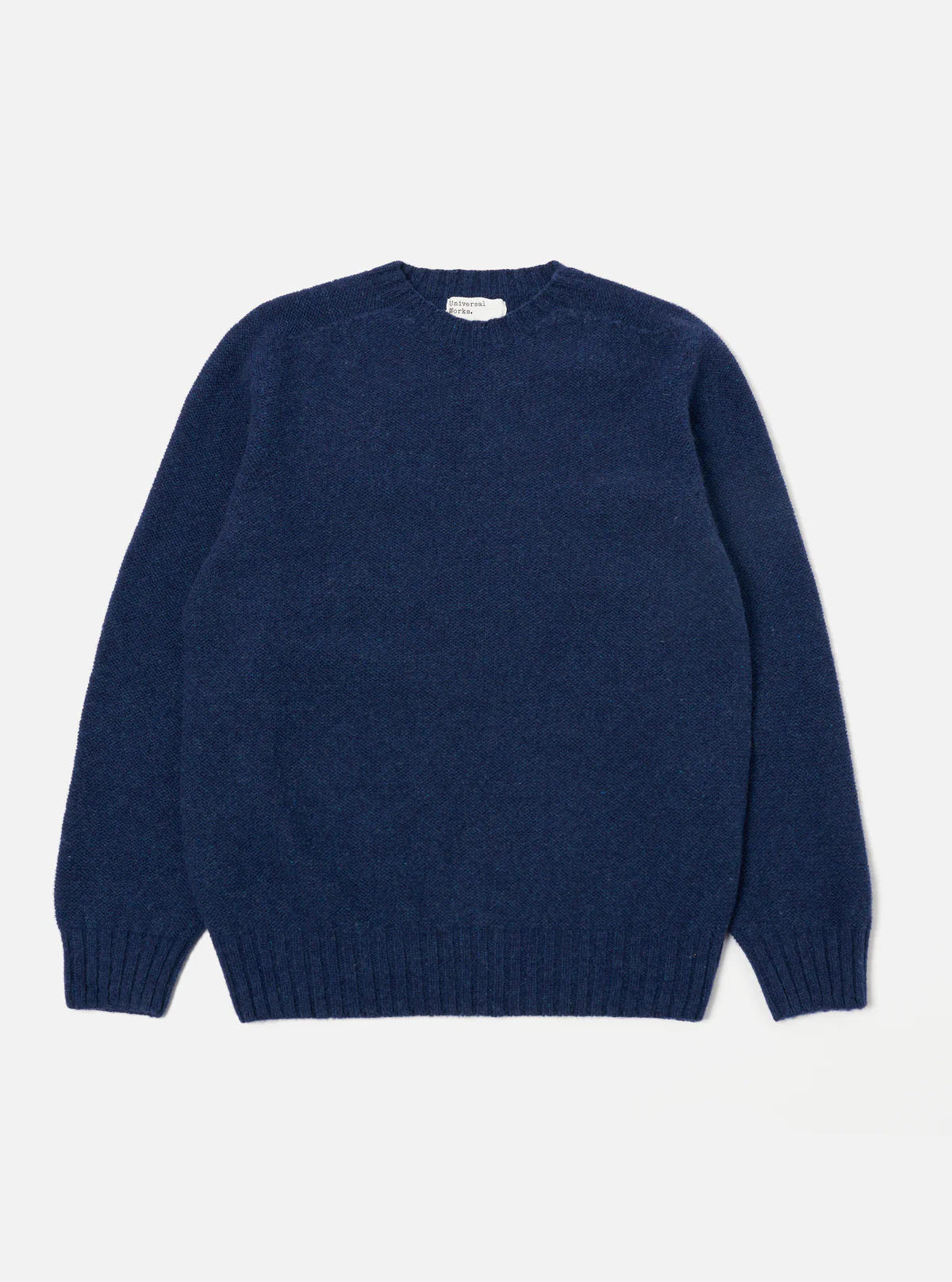 Universal Works ユニバーサルワークス Seamless Crew in Indigo Supersoft Knit