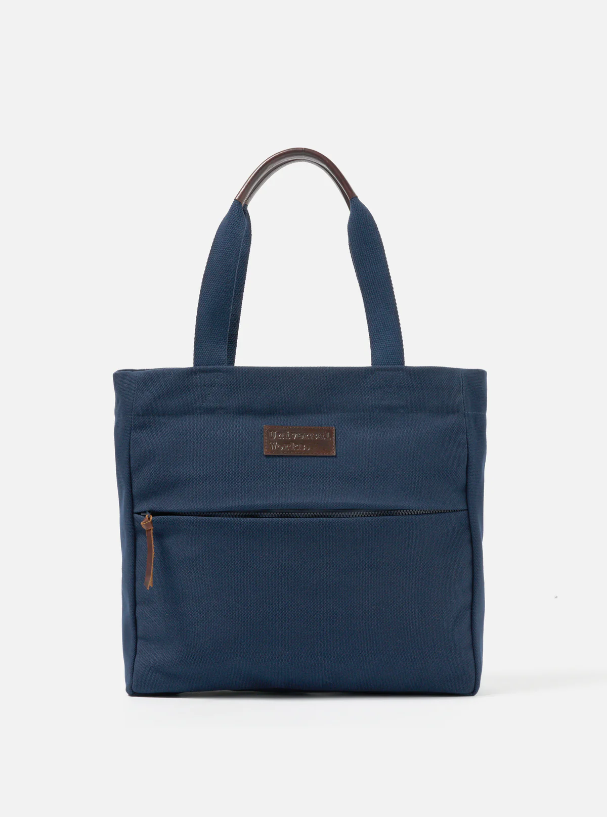 Universal Works ユニバーサルワークス Tote Bag in Navy Canvas