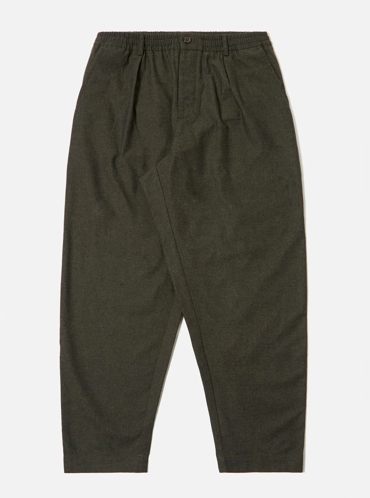 Universal Works. ユニバーサルワークス Olive Lucca Suiting Pleated Track Pant