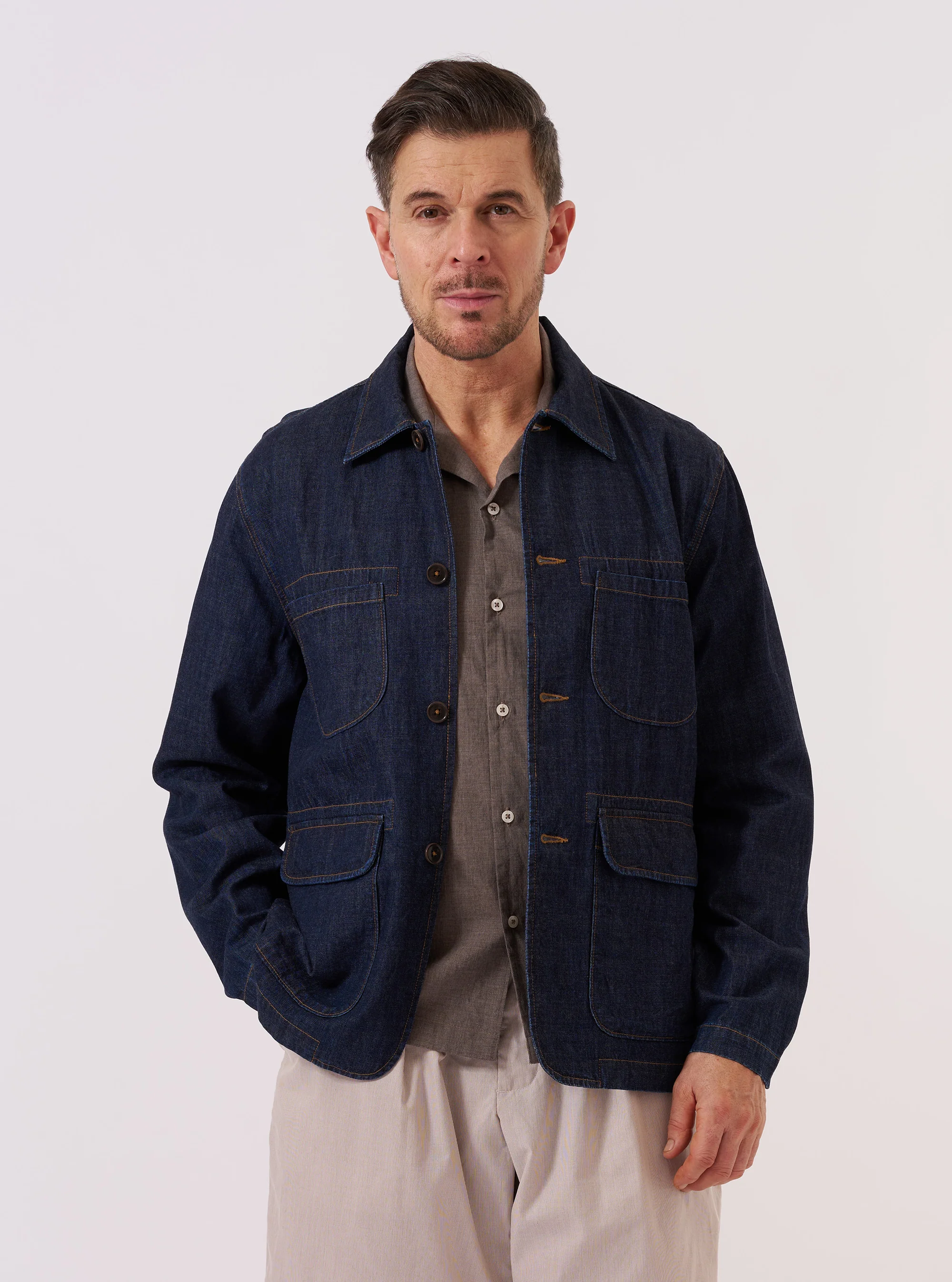 Universal Works ユニバーサルワークス Indigo Kaihara LT WT Denim