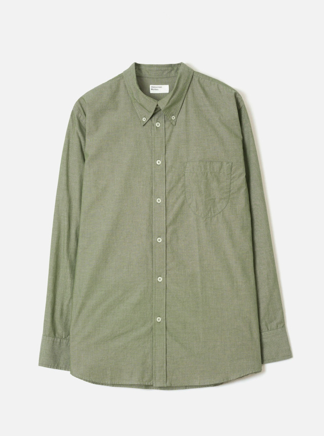 Universal Works ユニバーサルワークス Olive Prince Chambray Daybrook Shirt