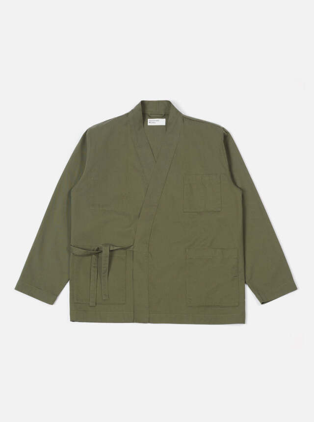 Universal Works ユニバーサルワークス Kyoto Work Jacket In Light Olive Twill