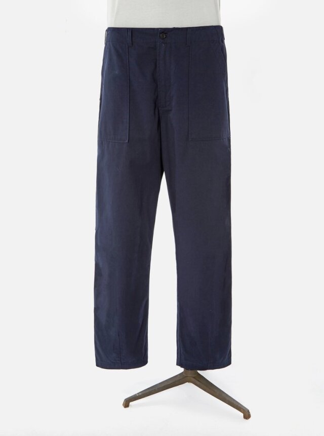 ユニバーサルワークス ファティーグ パンツ Universal Works Fatigue Pant In Navy Twill