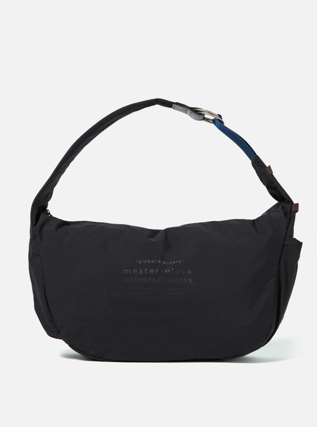 master-piece x Universal Works Black Large Canvas Shoulder Bag