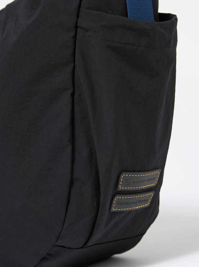 master-piece x Universal Works Black Large Canvas Shoulder Bag