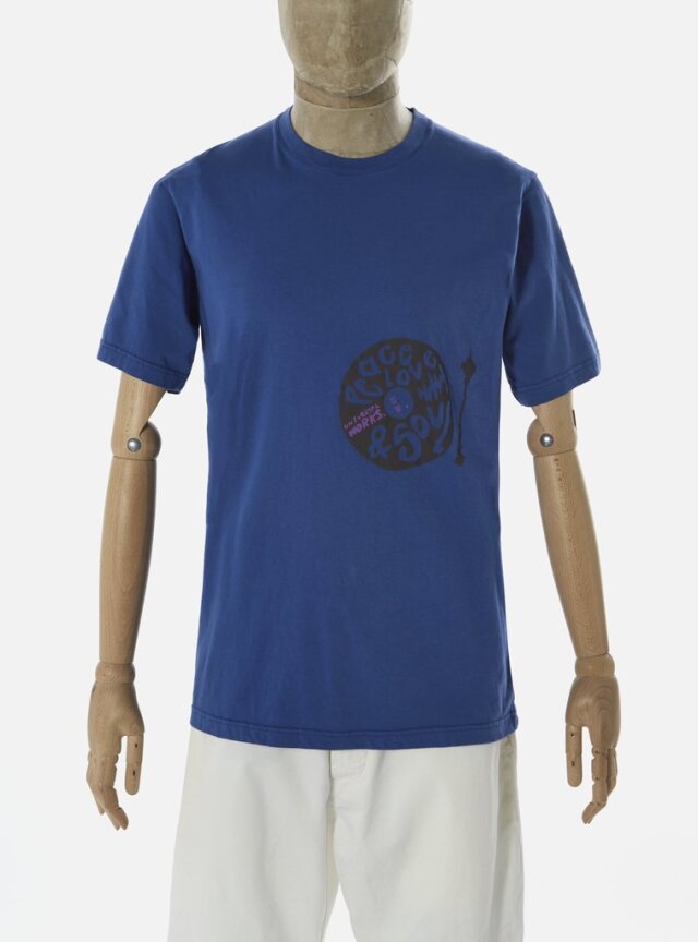 Universal Works ユニバーサルワークス Tシャツ 春夏用 ブルー