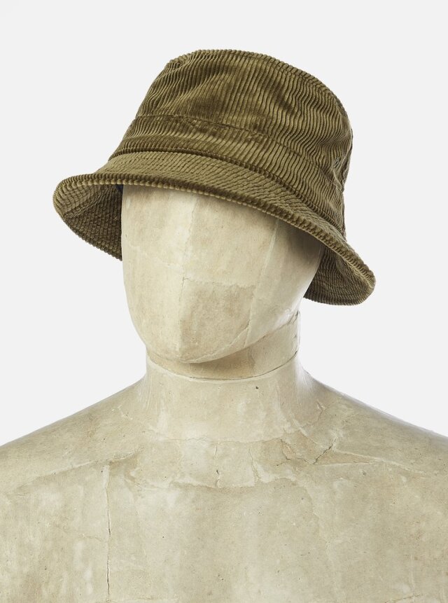Universal Works ユニバーサルワークス Bucket Hat In Olive Brisbane Cord