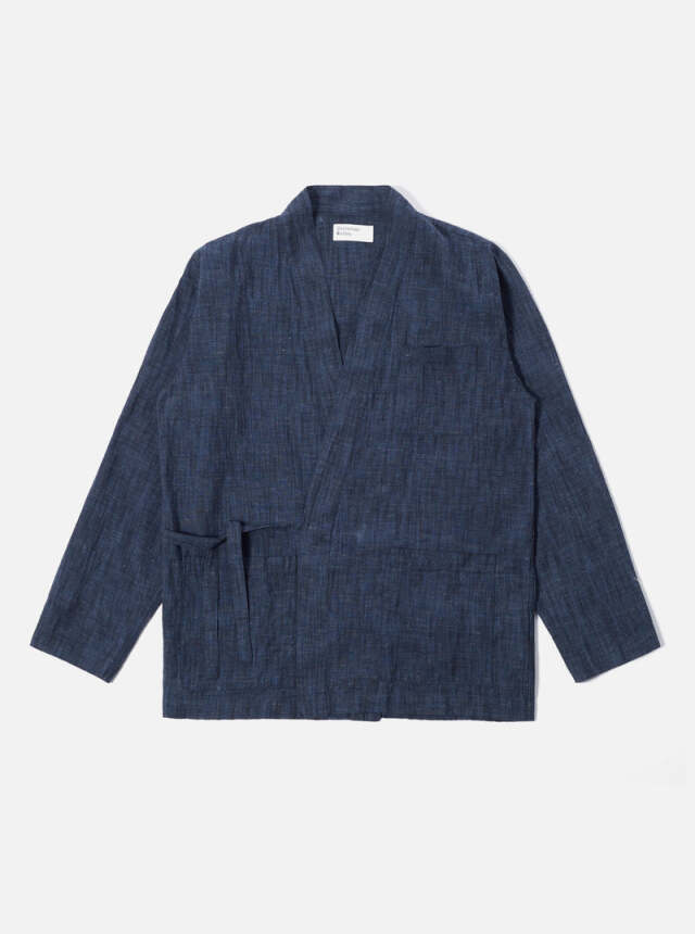 Universal Works ユニバーサルワークス Kyoto Work Jacket In Indigo Yokohama Cotton-Linen