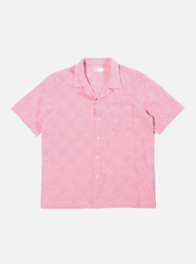 Universal Works ユニバーサルワークス Road Shirt In Red Star Weave
