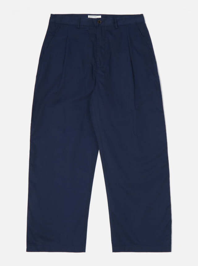 ユニバーサルワークス Universal Works Sailor Pant In Navy Fine Twill