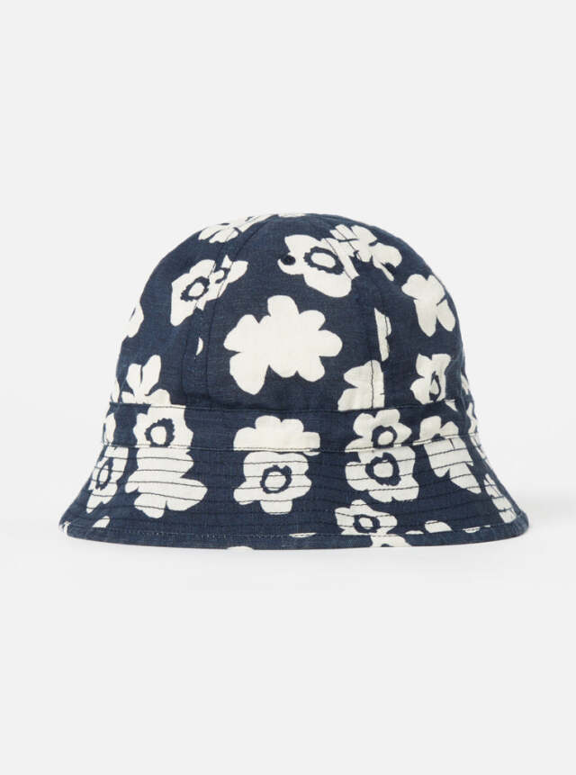 Universal Works ユニバーサルワークス Naval Hat In Indigo Flower