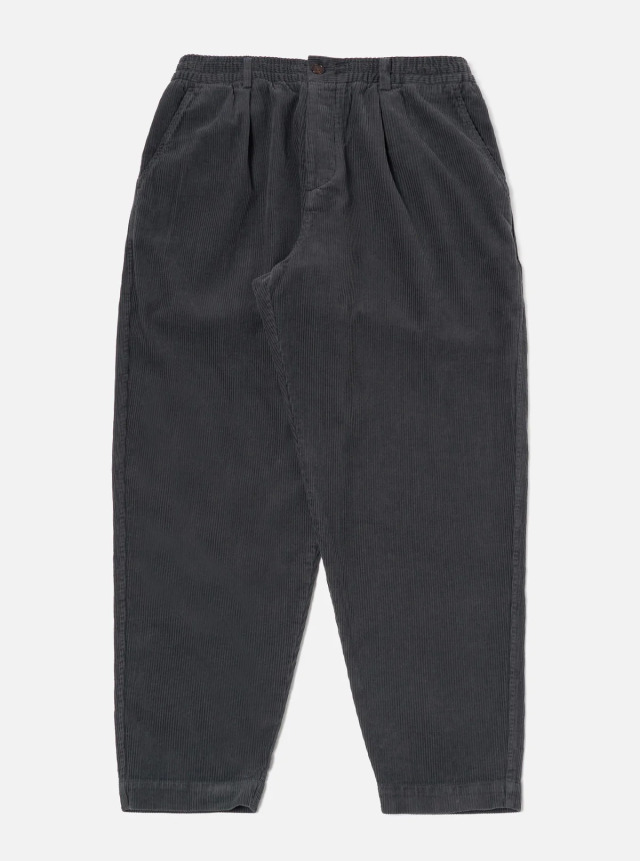Universal Works. ユニバーサルワークス  Charcoal Cord Pleated Track Pant