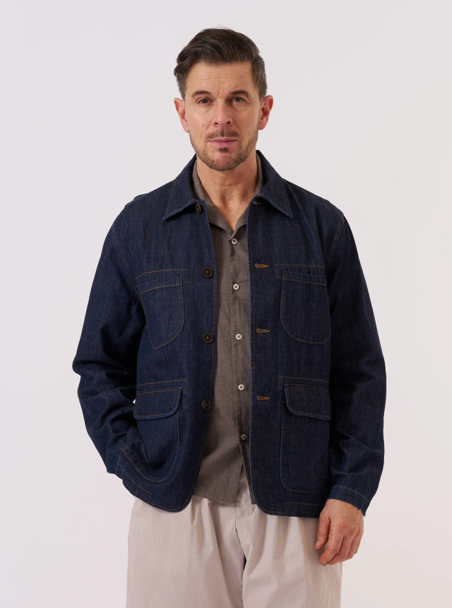 Universal Works ユニバーサルワークス Indigo Kaihara LT WT Denim Labour Jacket