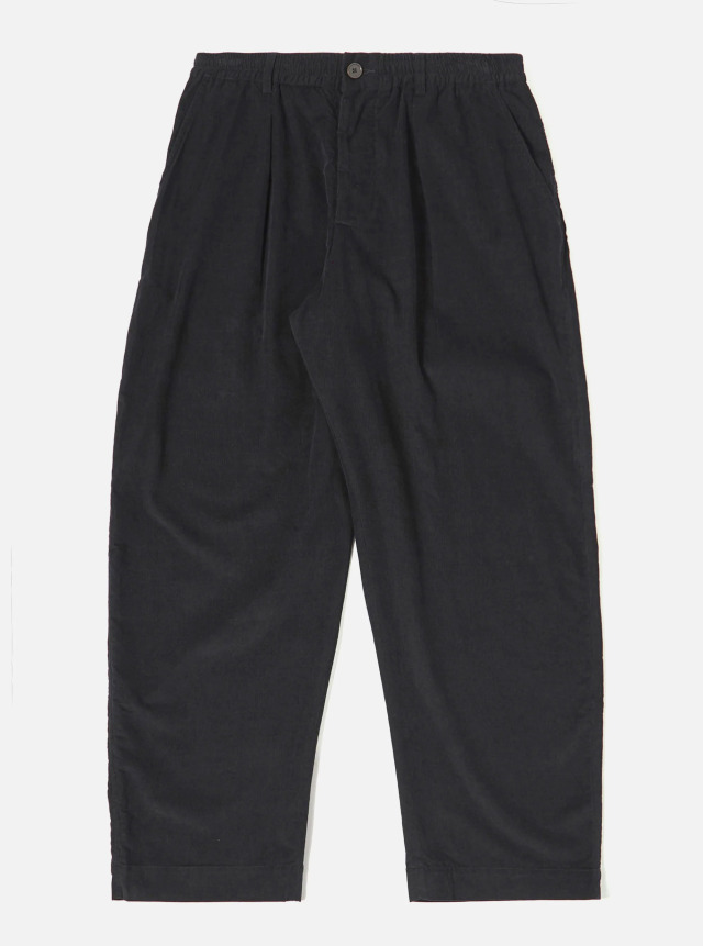 Universal Works. ユニバーサルワークス Black Organic Fine Cord Oxford Pant