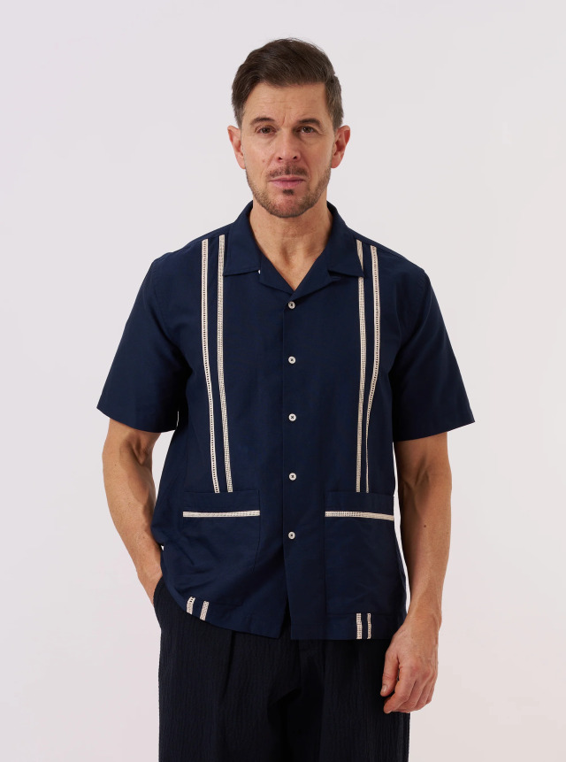 Universal Works ユニバーサルワークス Navy Classic Oxford Tropicana