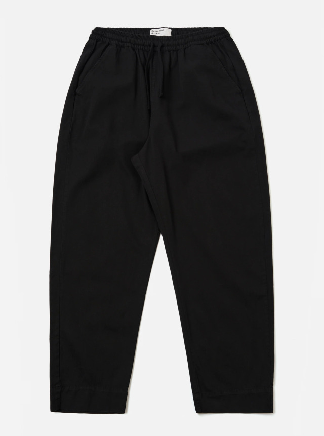 Universal Works. ユニバーサルワークス Black Kelly Cotton Judo Pant