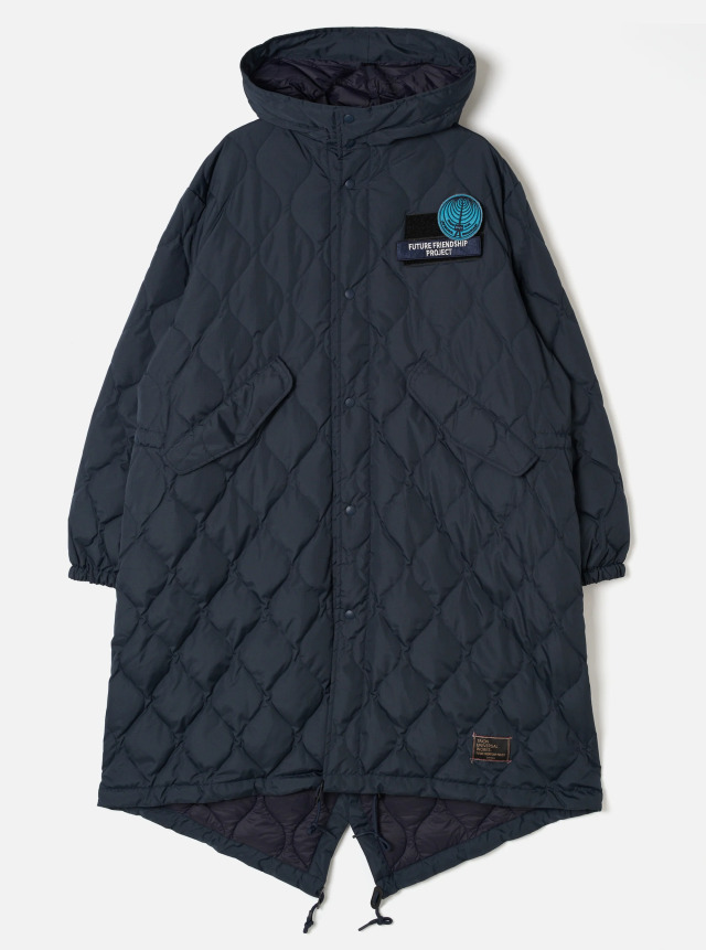 Universal Works ユニバーサルワークス TAION x Universal Works Navy Military Hard Shell Down Mod Parka