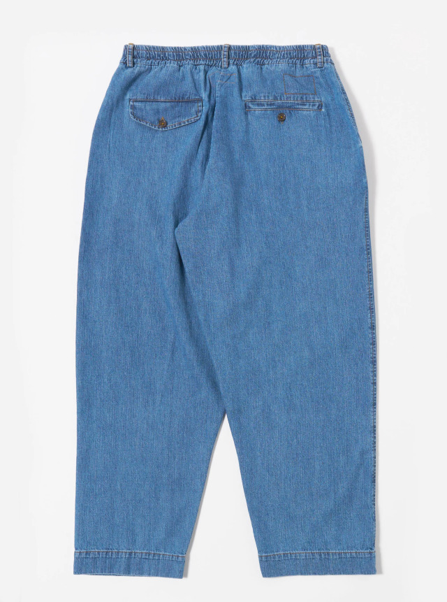 Universal Works. ユニバーサルワークス Washed Indigo 8oz Slub Denim