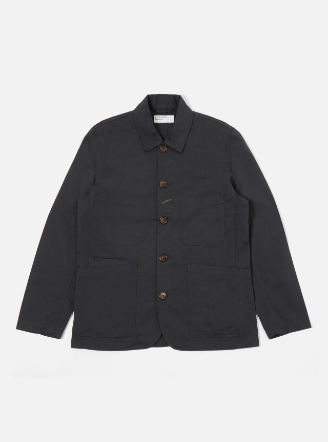 Universal Works ユニバーサルワークス Black Twill Bakers Jacket