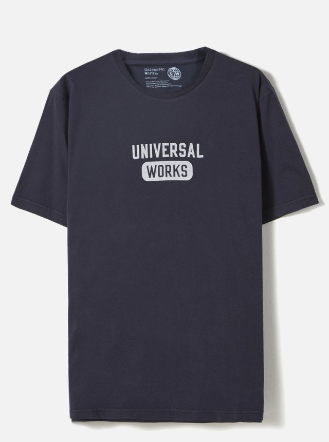 Universal Works ユニバーサルワークス Tシャツ 春夏用 ネイビー