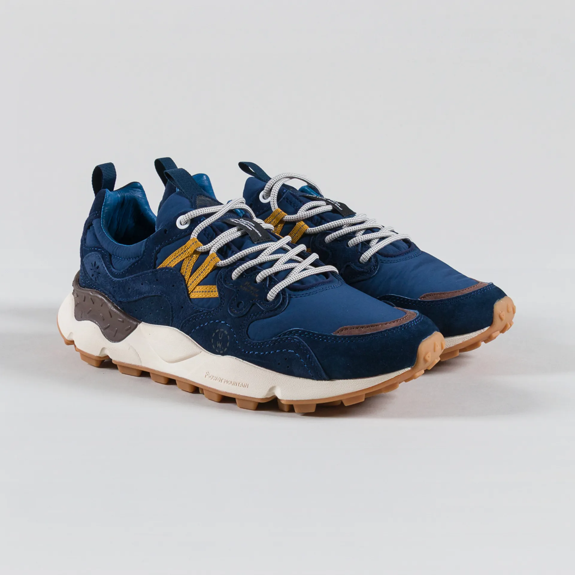 Flower Mountain x Universal Works Yamano 3 Shoe Navy Brown Suede Nylon