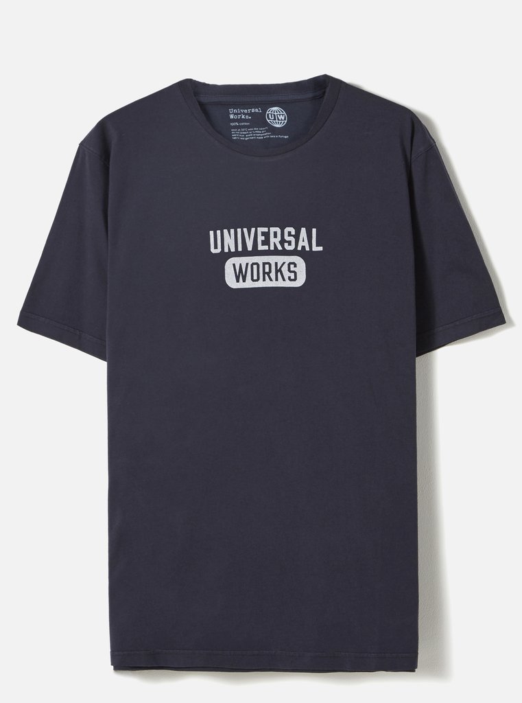 Universal Works ユニバーサルワークス Tシャツ 春夏用 ネイビー