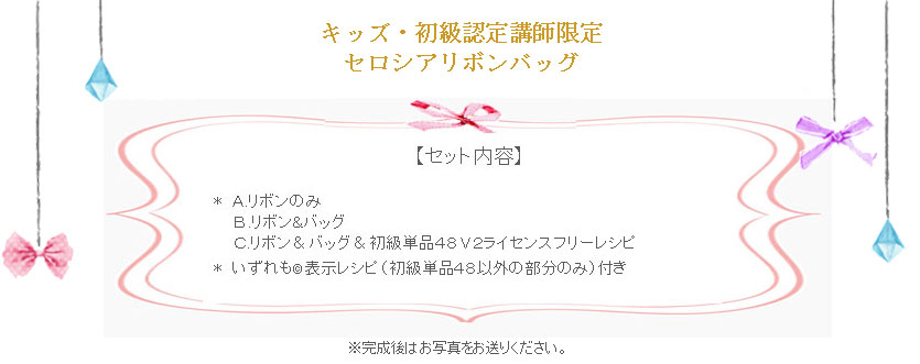 セロシアリボンバッグの詳細