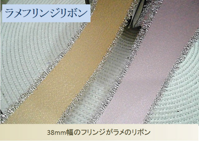 フリンジラメリボン（38mm）