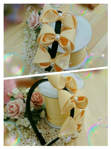 初級・キッズ認ライセンスフリーレシピ付キット単品１４の応用カチャーシャ