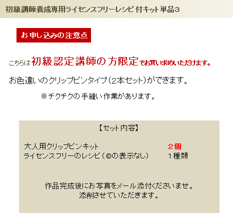 初級認定講師単品3の詳細