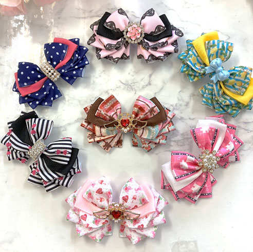 お色違いリボン