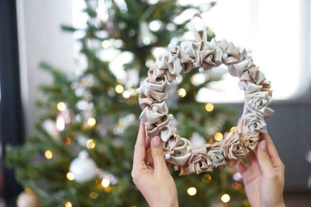 クリスマスリースサイズ感2