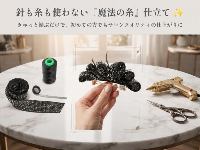 針も糸も使わない魔法のリボン