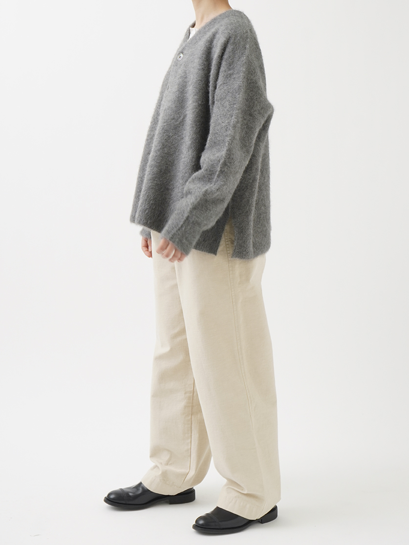 フォックスカシミヤVネックカーディガン