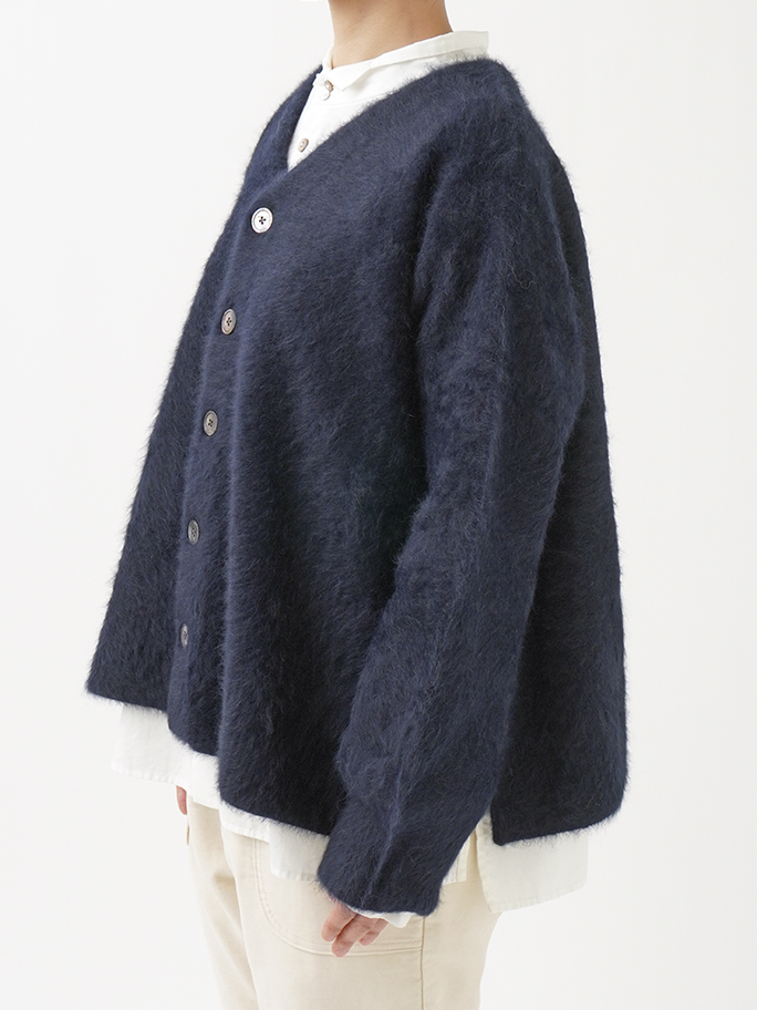 フォックスカシミヤVネックカーディガン