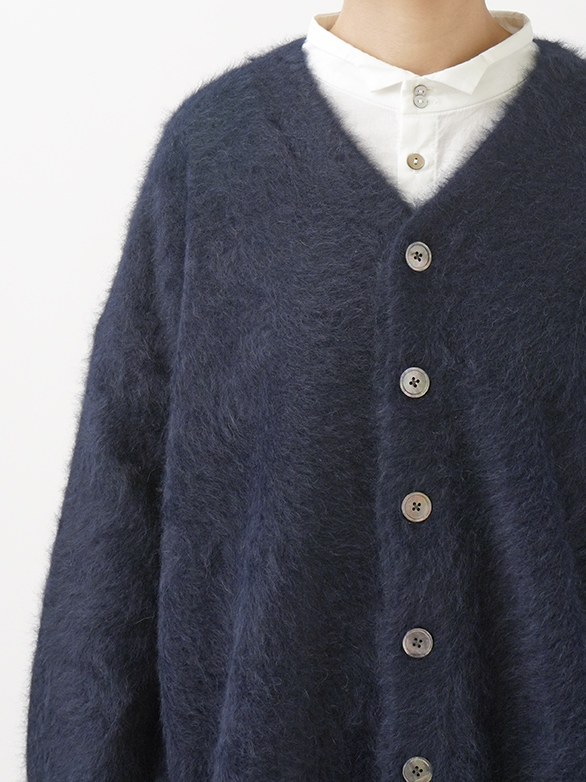 フォックスカシミヤVネックカーディガン