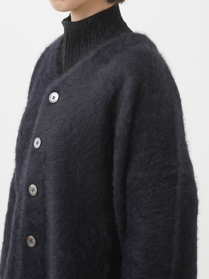 フォックスカシミヤVネックカーディガン