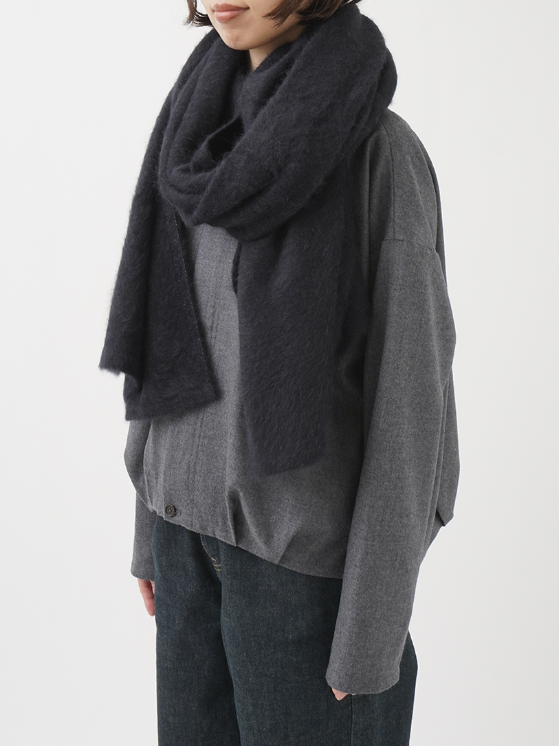 フォックスカシミヤラメニットストール