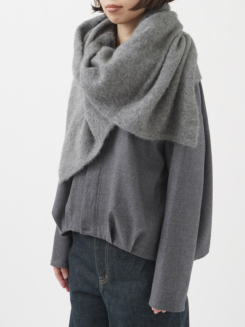 フォックスカシミヤラメニットストール