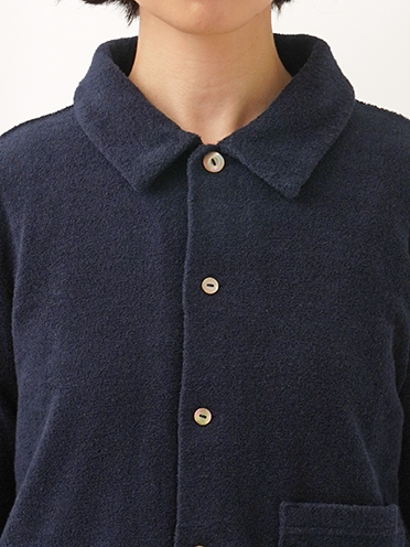 60／－パイル シャツカーディガン