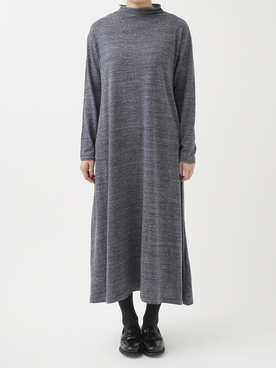 asami様 ルルウィルビー ウール タックワンピース シルバーカフス ベルト付 ベルト付きカシュクールフレアスリーブマーメイドワンピース