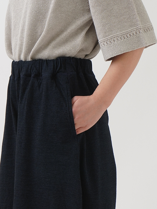 公式通販サイト - ファッション 通販 16／－インディゴ天竺×16／－インディゴガーゼ切替バルーン パンツ