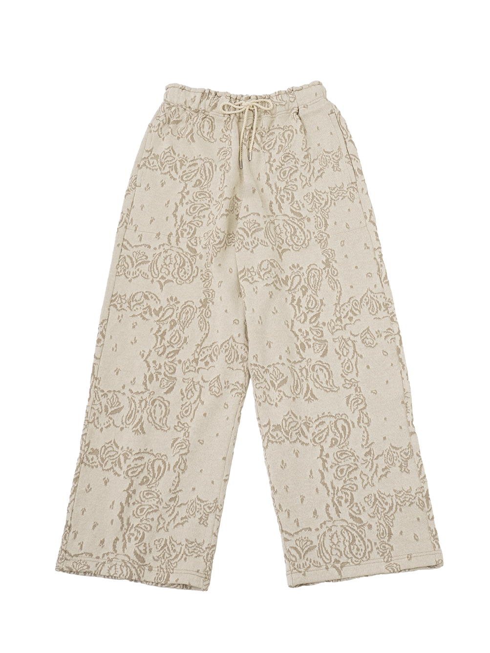 ２０／２×２０／２ＪＱ草若葉柄　ストレートイージーパンツ