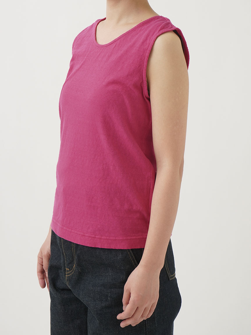 30／－ラフィ天竺 製品染タンクトップ