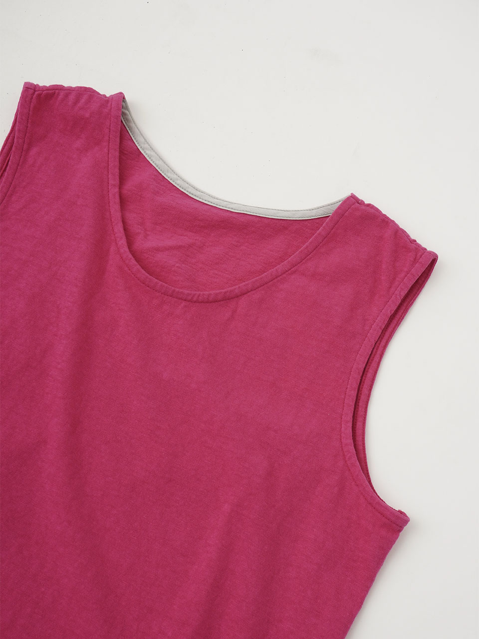 30／－ラフィ天竺 製品染タンクトップ